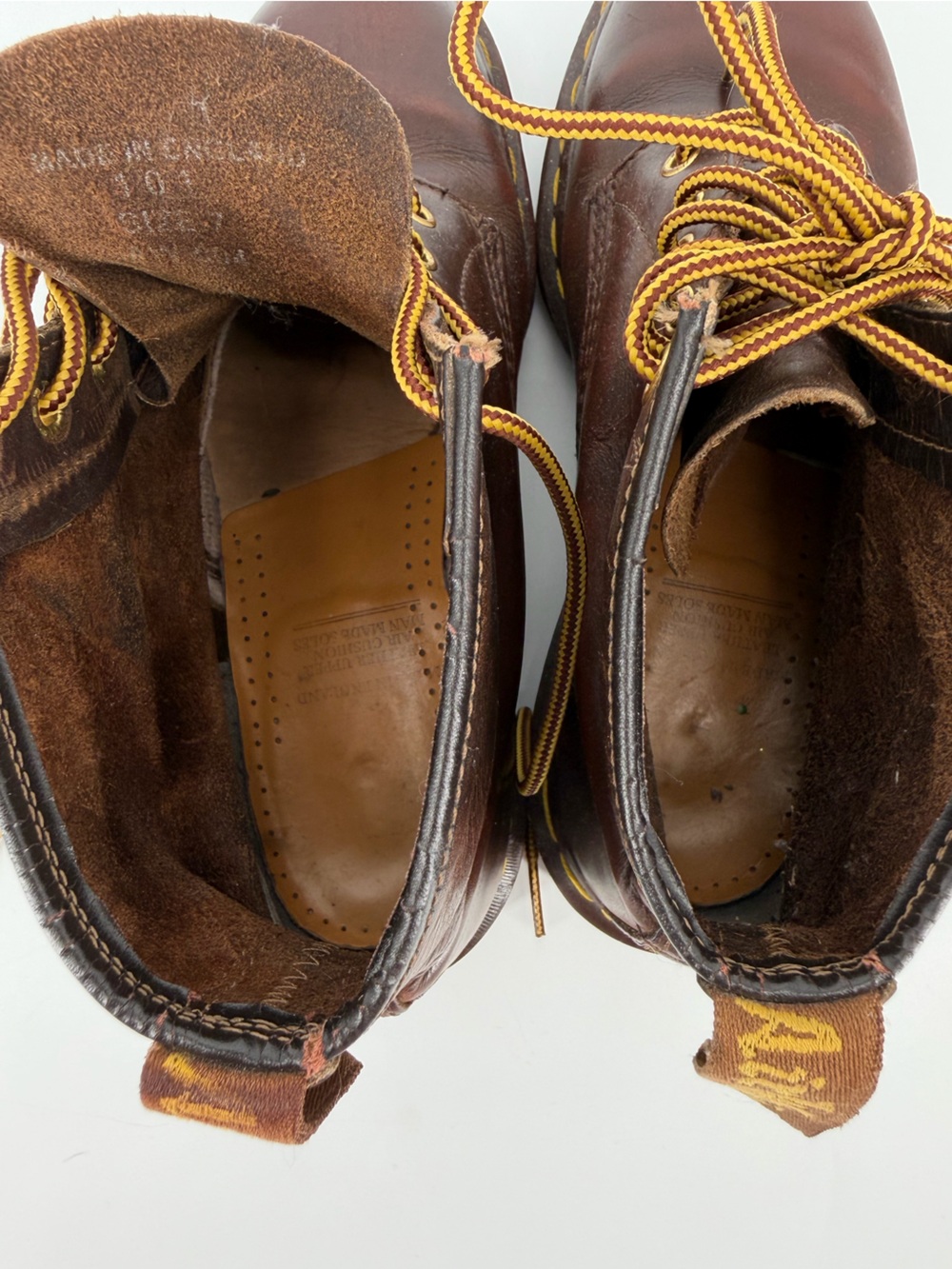Vintage 90s Dr Martens Brown Boots Made in England Doc Martens AW004 - Picture 12 of 12